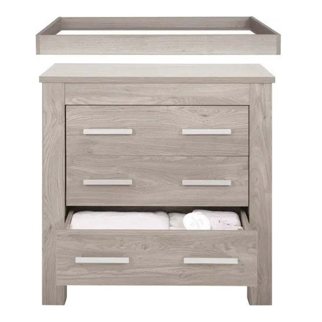 Babystyle Bordeaux Nursery Furniture Set - Ash - 3 Piece (Free Mattress)