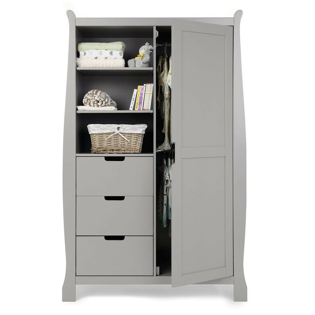Obaby Stamford Mini Sleigh 3 Piece Room Set (Warm Grey)
