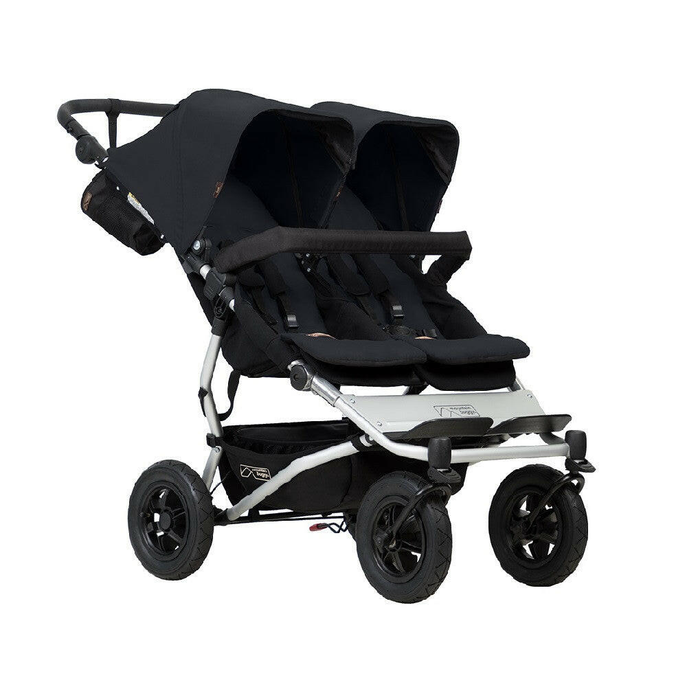 Mountain Buggy Duet V3 Double Pushchair (Black) - All-Terrain