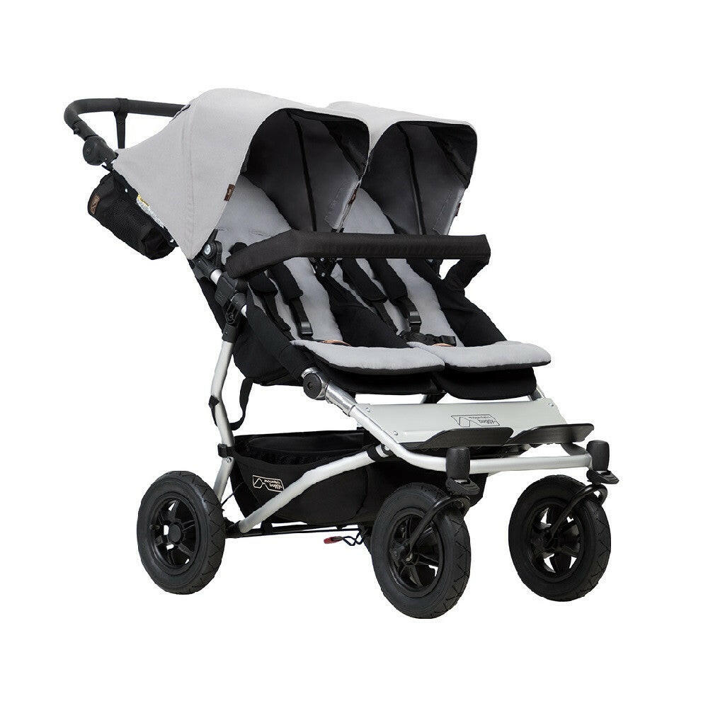 Mountain Buggy Duet V3 Double Pushchair (Silver) - All-Terrain