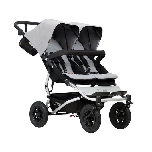 Mountain Buggy Duet V3 Double Pushchair (Silver) - All-Terrain
