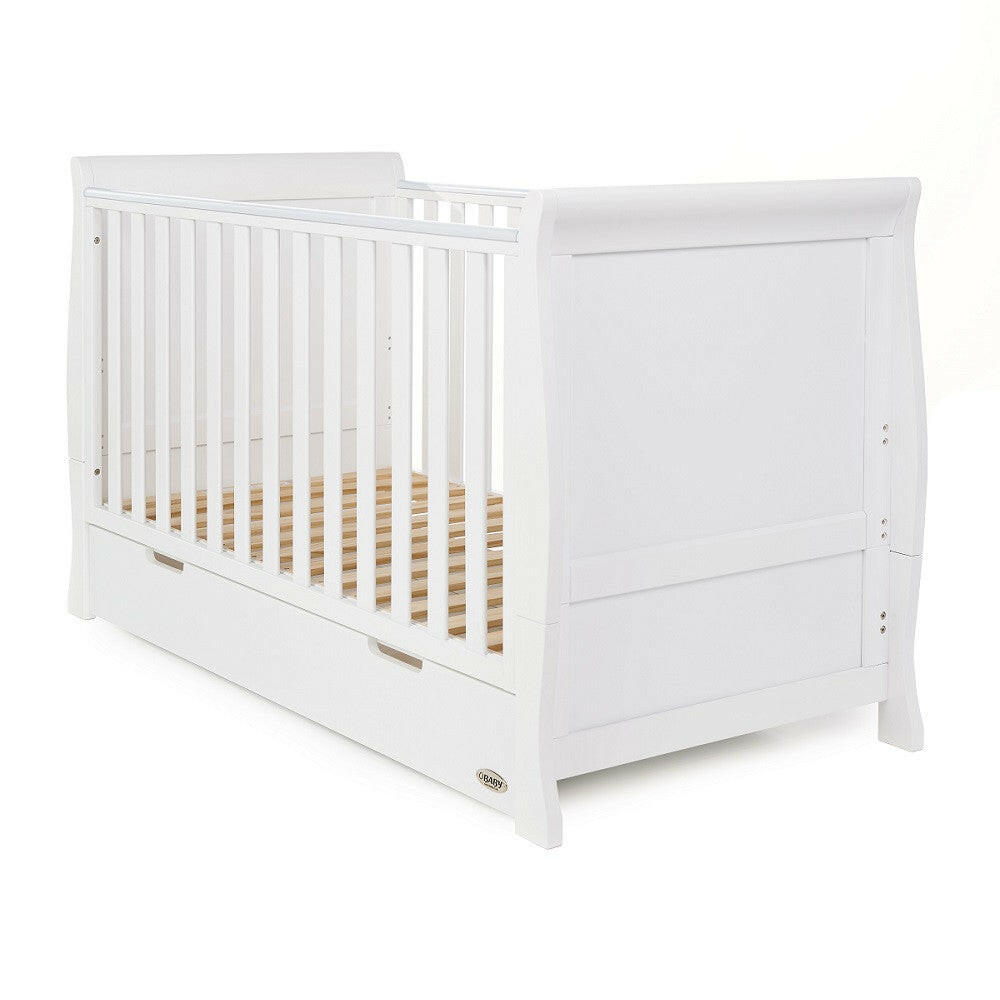 Obaby Stamford Classic Sleigh 3 Piece Room Set (White)