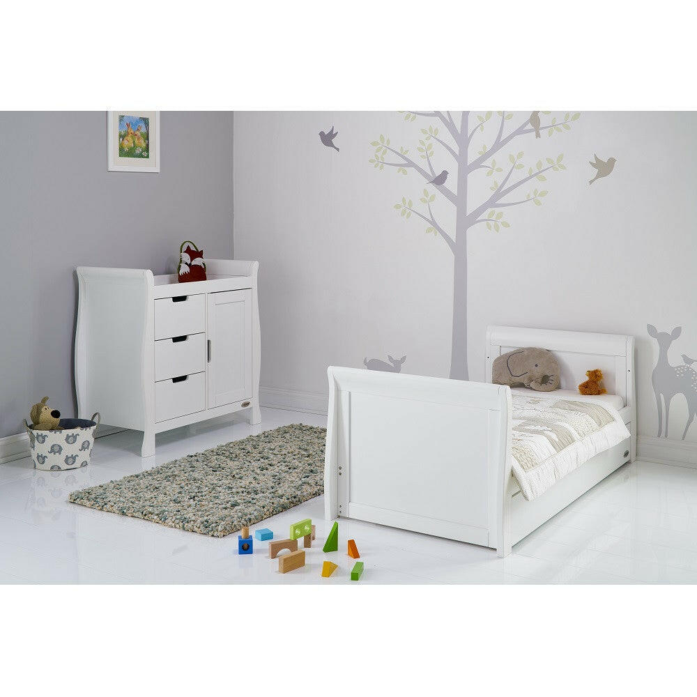 Obaby Stamford Classic Sleigh 2 Piece Room Set (White)