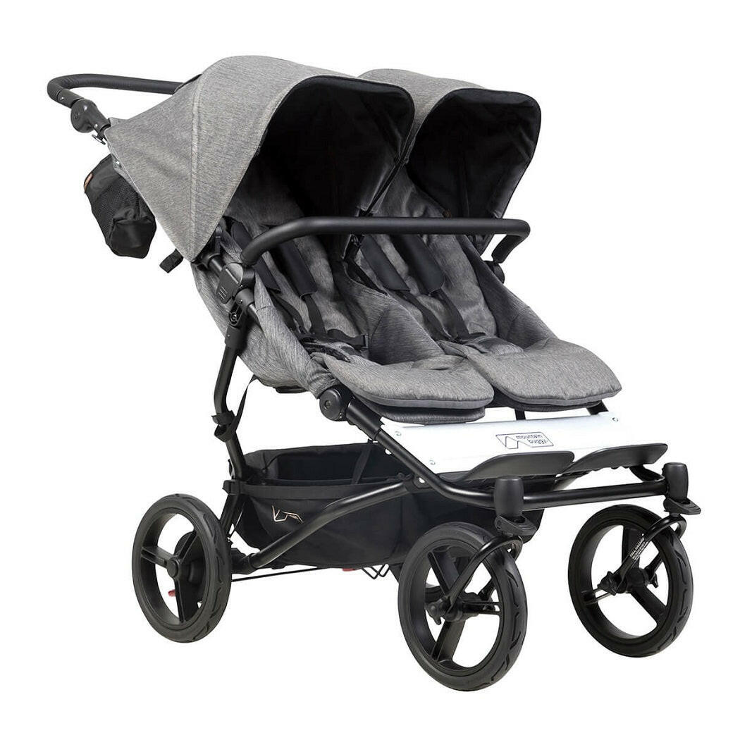 Mountain Buggy Duet V3 Double Pushchair - Luxury Collection Bundle - Herringbone