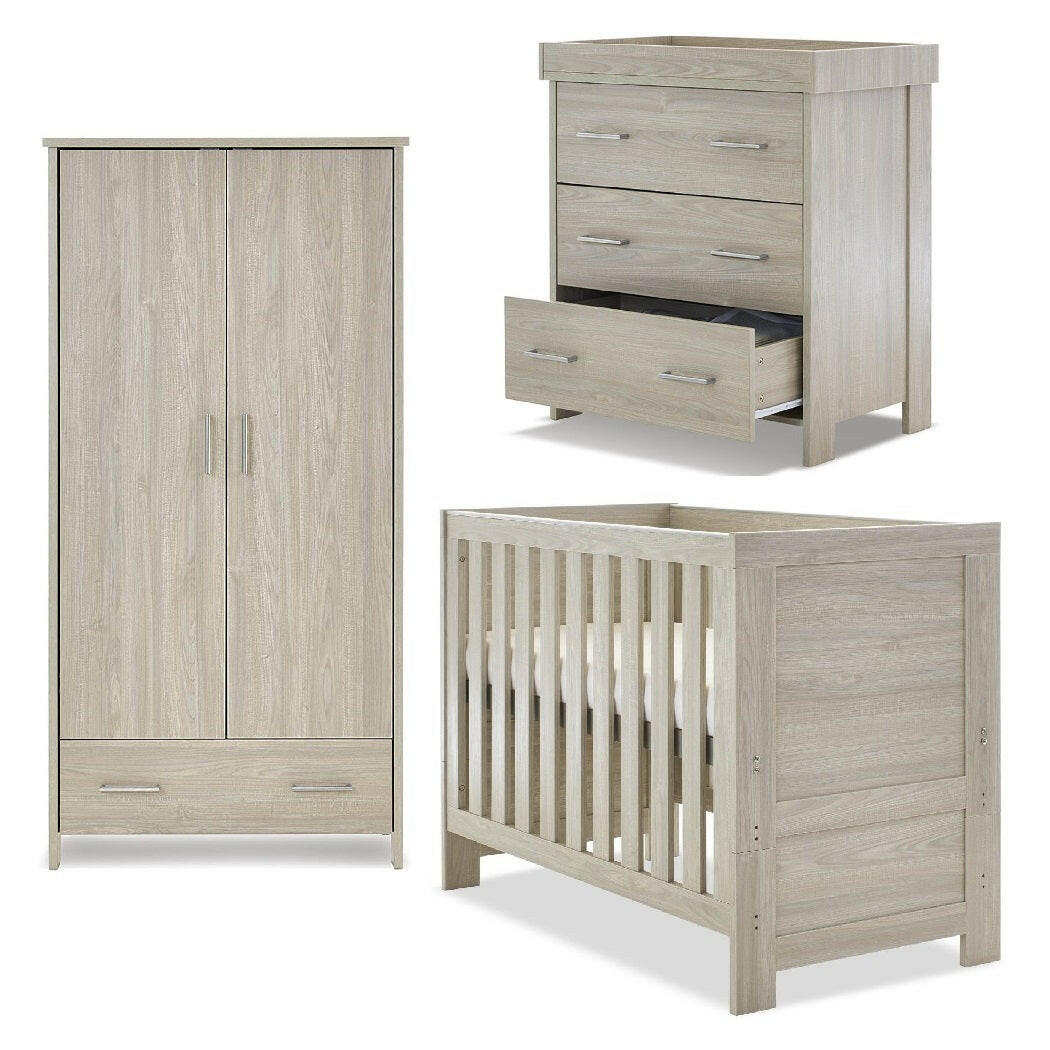 Obaby Nika Mini 3 Piece Room Set (Grey Wash)