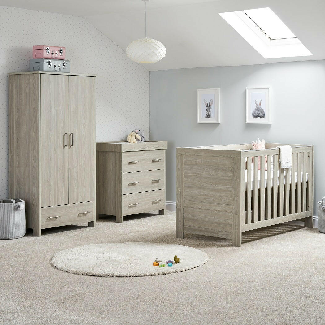 Obaby Nika Mini 3 Piece Room Set (Grey Wash)