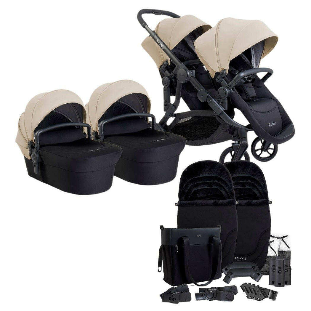 iCandy Orange 4 Twin Bundle - Latte