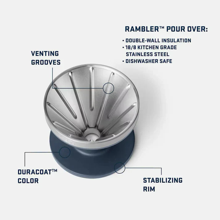 Yeti Rambler Pour Over in Navy Colour