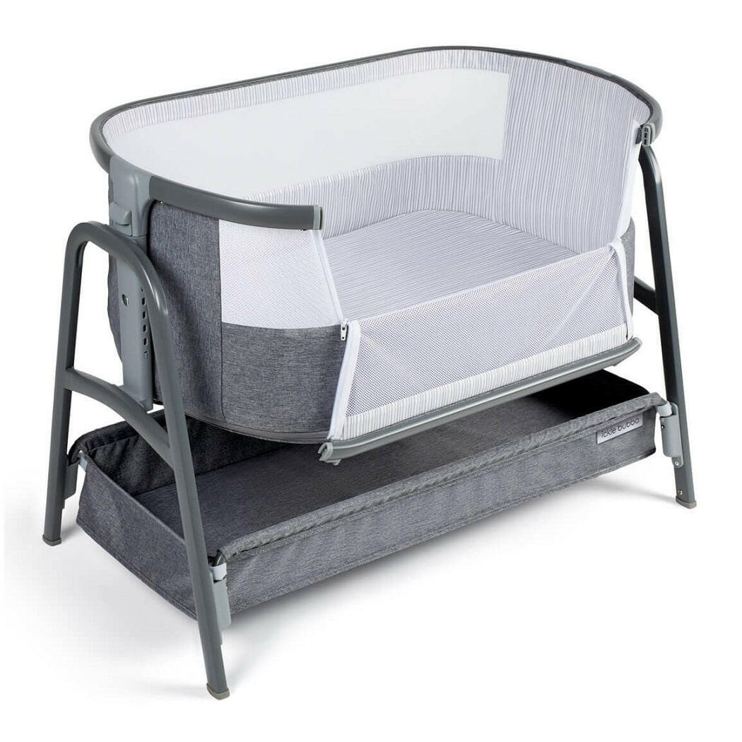 Ickle Bubba Stomp LUXE Travel System with Cirrus Car Seat & Base - Black/Woodland/Black - plus Bubba&Me Crib