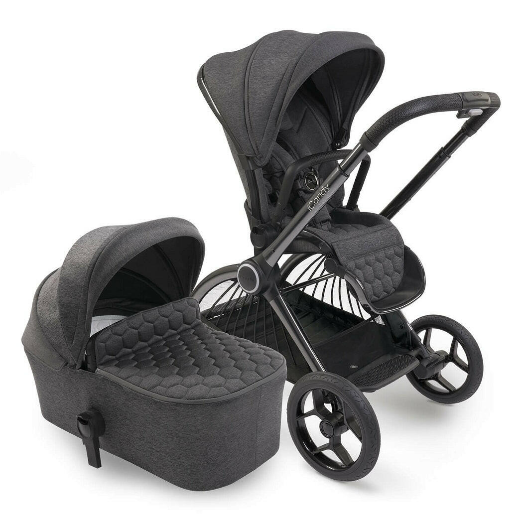 iCandy Core Pushchair and Carrycot Complete Bundle - Dark Grey