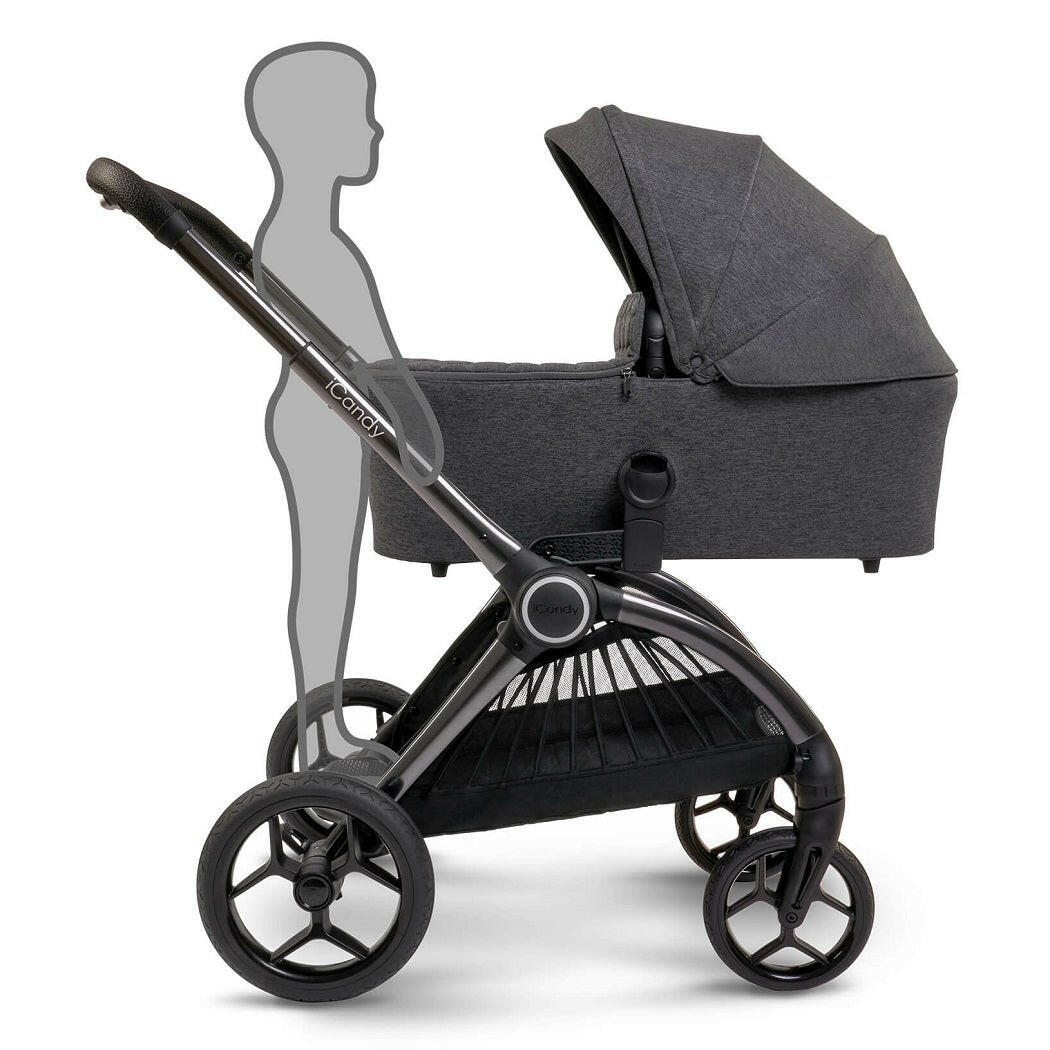 iCandy Core Pushchair and Carrycot Complete Bundle - Dark Grey