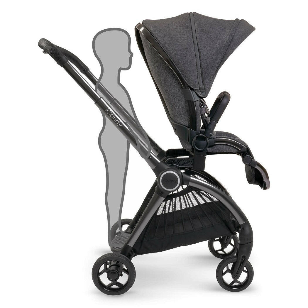 iCandy Core Pushchair and Carrycot Complete Bundle - Dark Grey