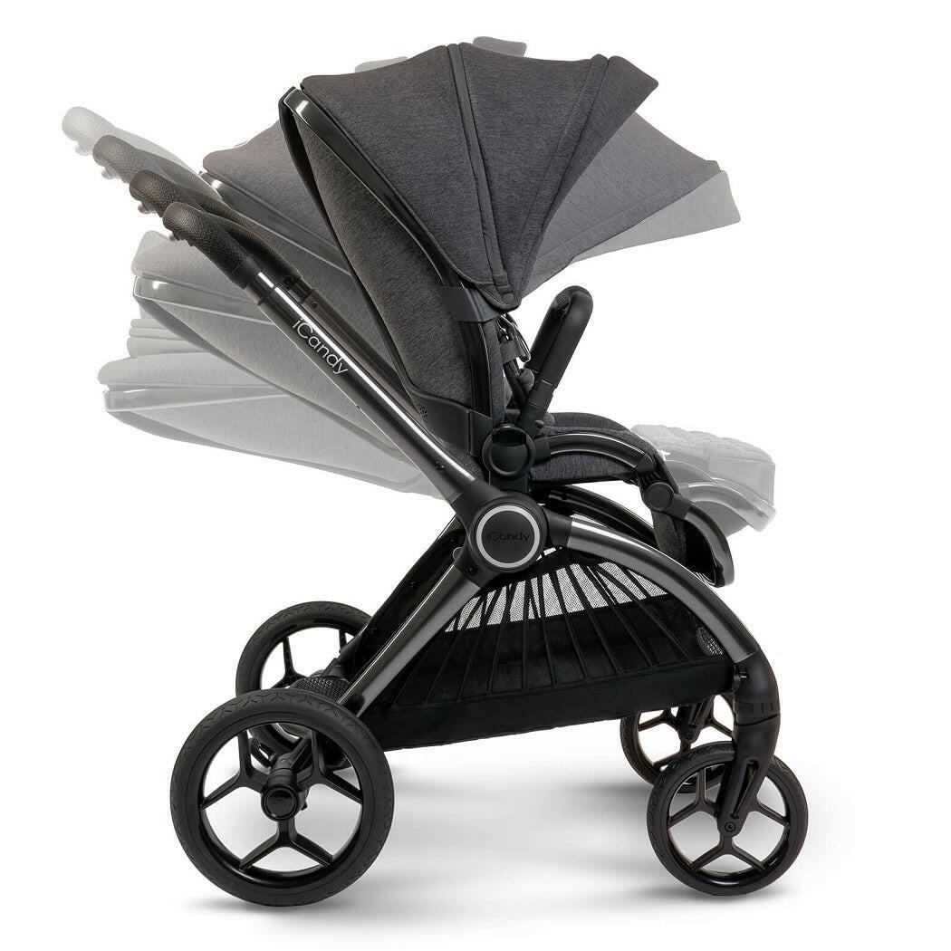 iCandy Core Pushchair and Carrycot Complete Bundle - Dark Grey