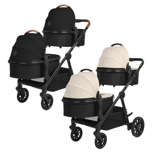 Ickle Bubba VIRGO Twin Pram Pushchair Bundle - 12 Piece