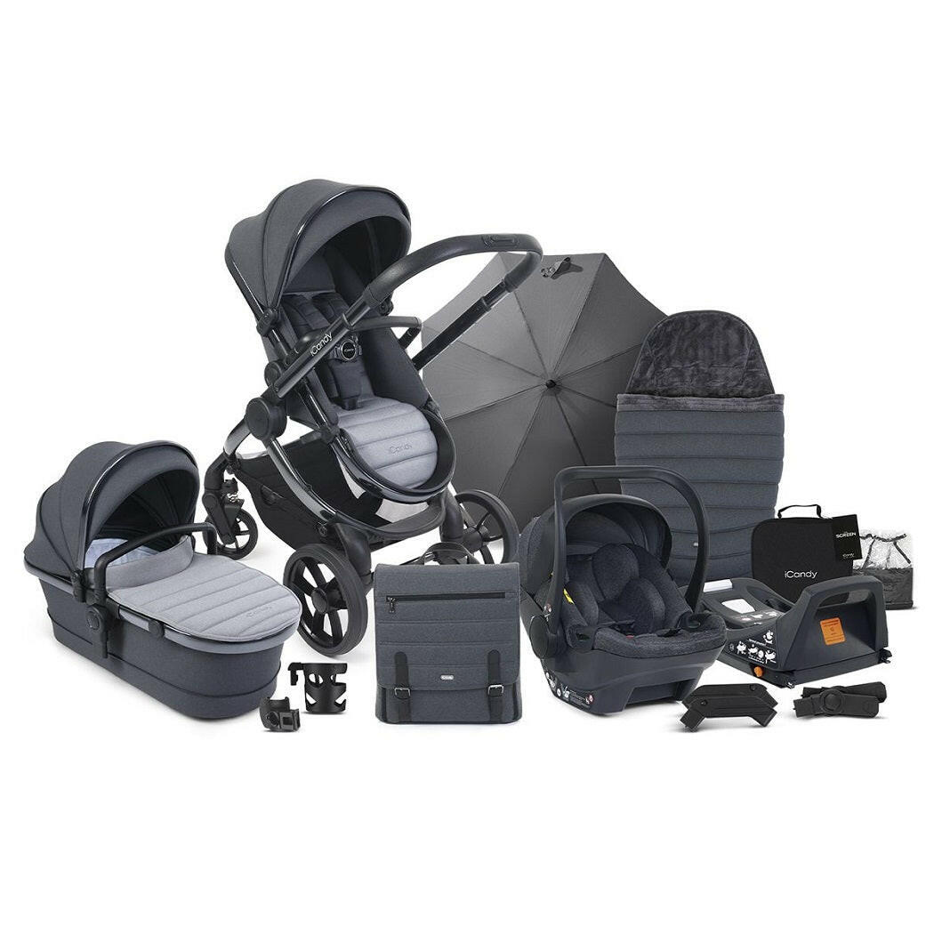 iCandy Peach 7 Pram Pushchair Complete Bundle (Truffle)