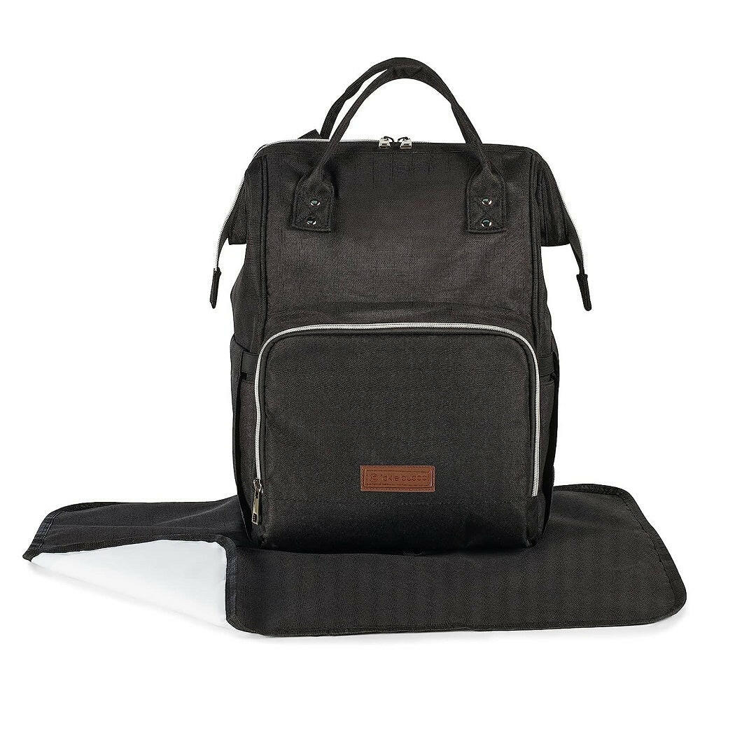 Ickle Bubba Stomp LUXE Travel System with Cirrus Car Seat & Base - Black/Desert/Black - plus Bubba&Me Crib