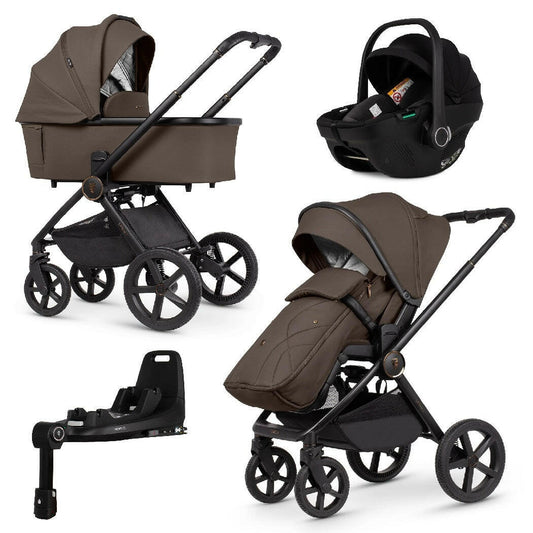 Venicci Upline 2 - Brownie - 3in1 Travel System with 360 ISOFIX Base