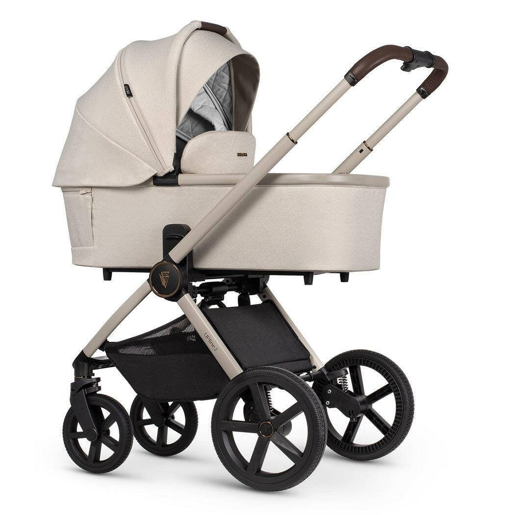 Venicci Upline 2 - Stone Beige - 3in1 Travel System with 360 ISOFIX Base