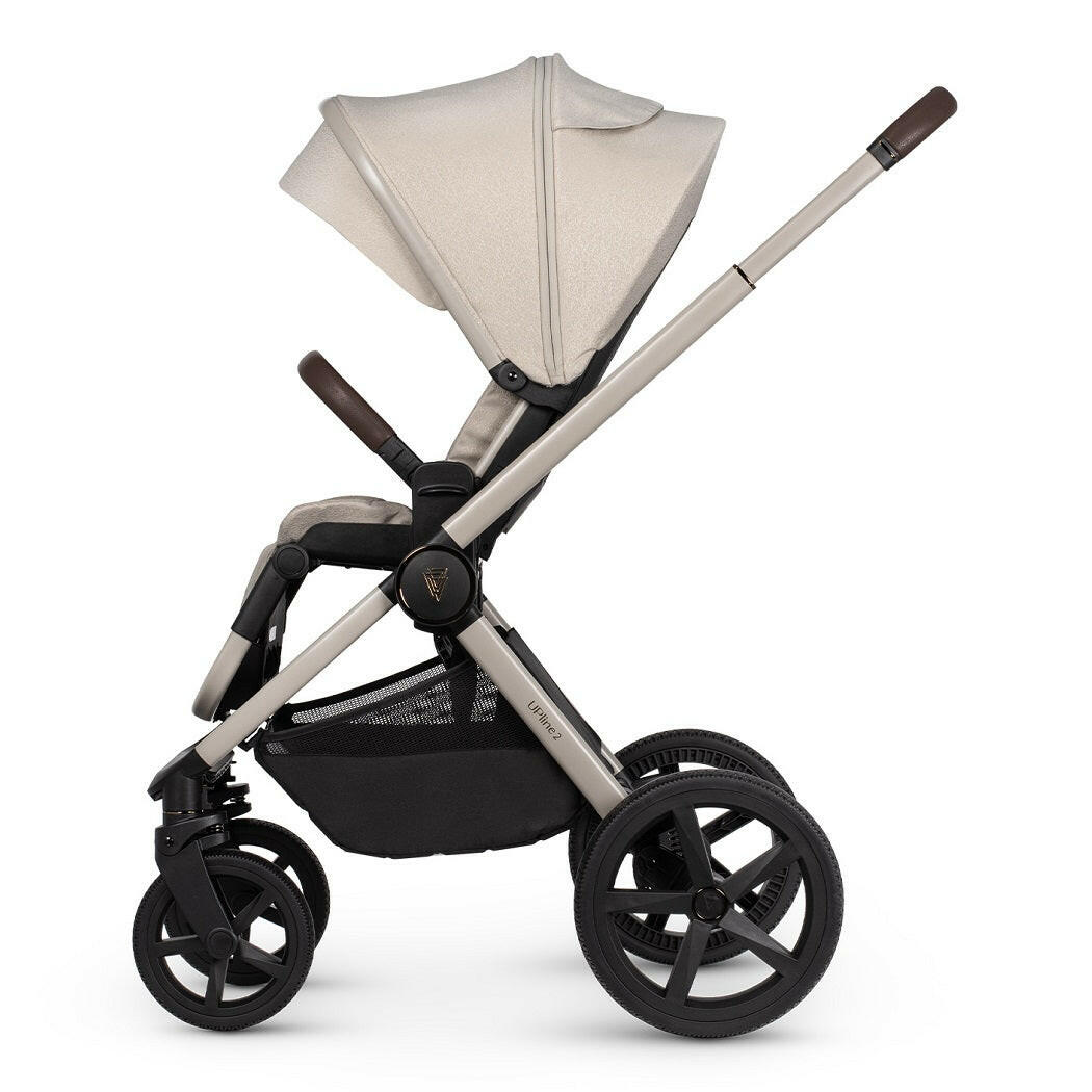 Venicci Upline 2 - Stone Beige - 3in1 Travel System with 360 ISOFIX Base
