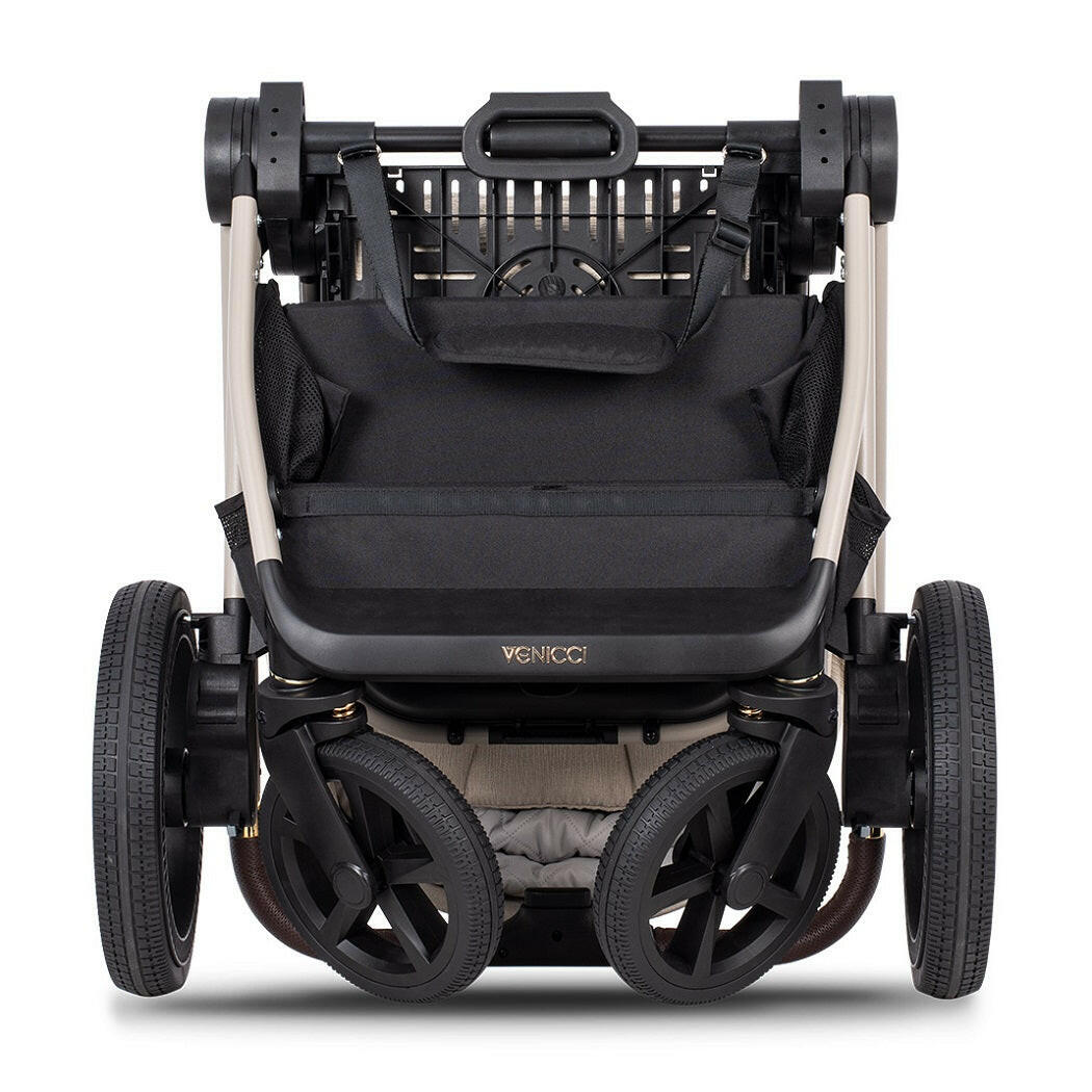 Venicci Upline 2 - Stone Beige - 3in1 Travel System with Maxi-Cosi Pebble 360 Pro²
