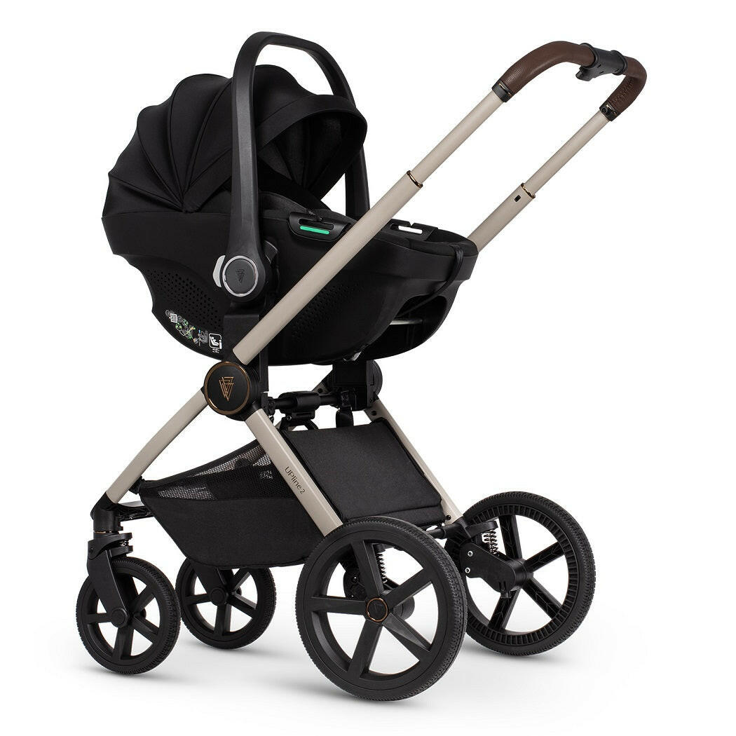 Venicci Upline 2 - Stone Beige - 3in1 Travel System with 360 ISOFIX Base