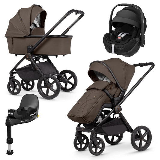 Venicci Upline 2 - Brownie - 3in1 Travel System with Maxi-Cosi Pebble 360 Pro²