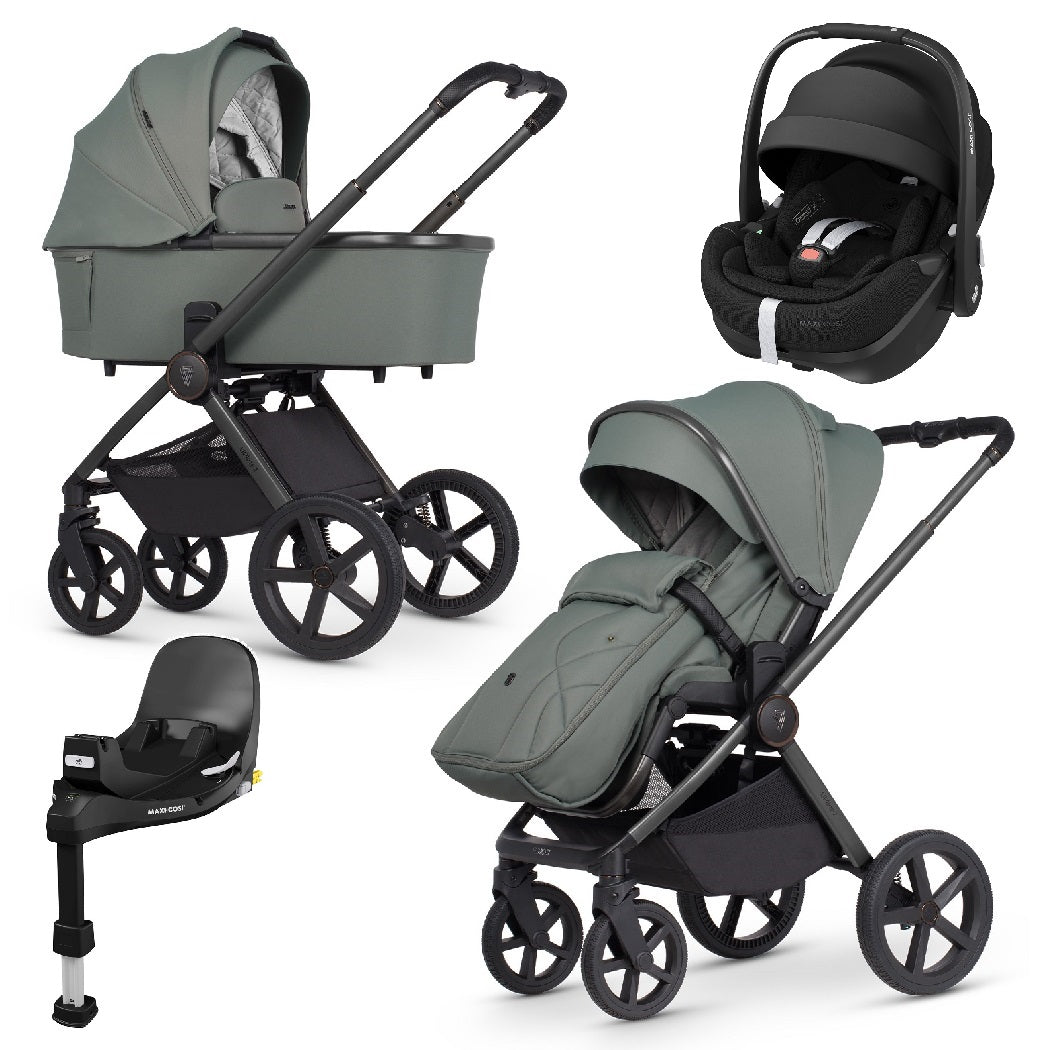 Venicci Upline 2 - Aloe - 3in1 Travel System with Maxi-Cosi Pebble 360 Pro²