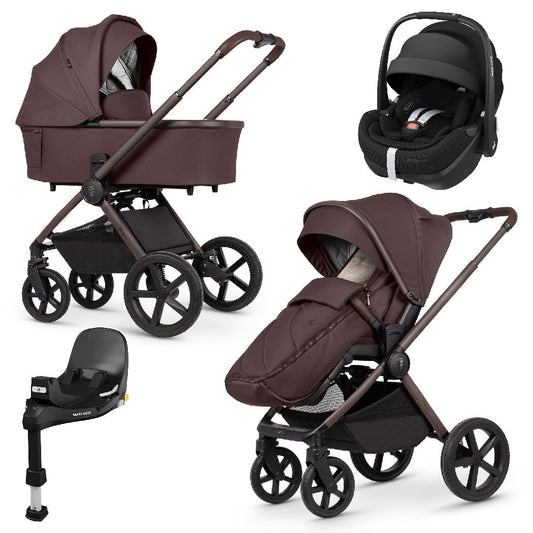 Venicci Upline 2 - SE Burgundy - 3in1 Travel System with Maxi-Cosi Pebble 360 Pro²