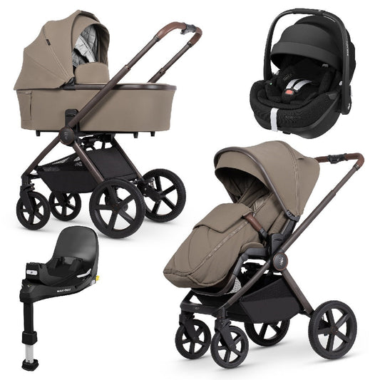 Venicci Upline 2 - SE Powder - 3in1 Travel System with Maxi-Cosi Pebble 360 Pro²