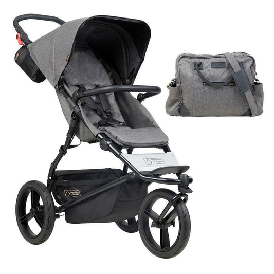 Mountain Buggy Urban Jungle Pushchair - Herringbone Luxury Collection with Changing Bag