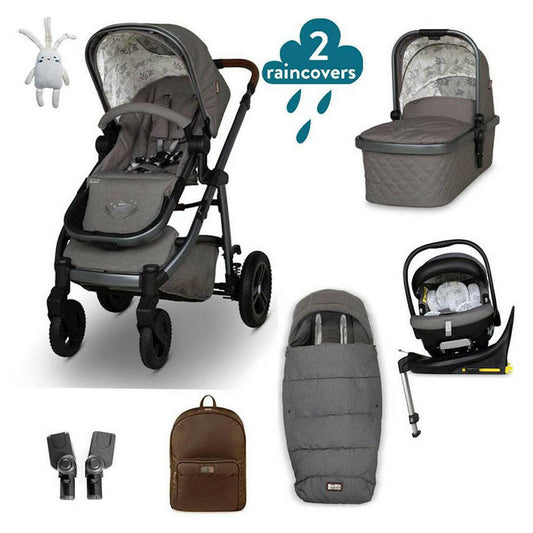 Cosatto Wow 3 Bobtail Everything Bundle with 360° Rotating Car Seat & ISOFIX Base