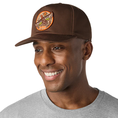 Built for the Wild Duck Flat Brim Hat - Dark Brown