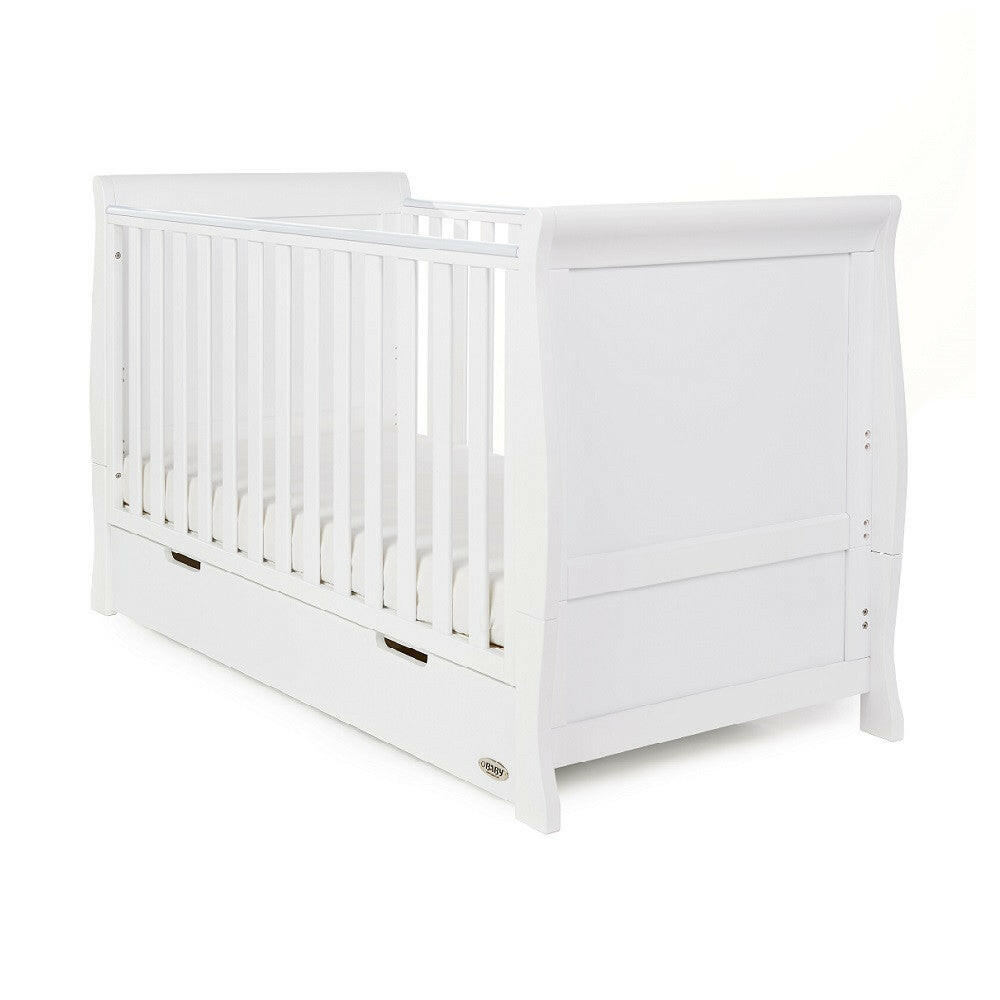 Obaby Stamford Classic Sleigh 2 Piece Room Set (White)