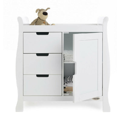 Obaby Stamford Classic Sleigh 2 Piece Room Set (White)