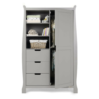 Obaby Stamford Classic Sleigh 3 Piece Room Set (Warm Grey)
