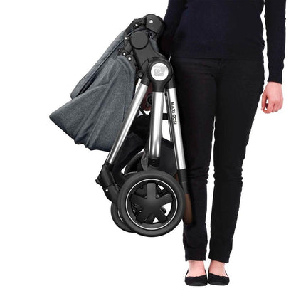 Maxi-Cosi Adorra Luxe Pebble 360 and Isofix Base Bundle - Twillic Grey