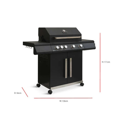 Grillstream Stealth 4 Burner Hybrid Gas Barbecue