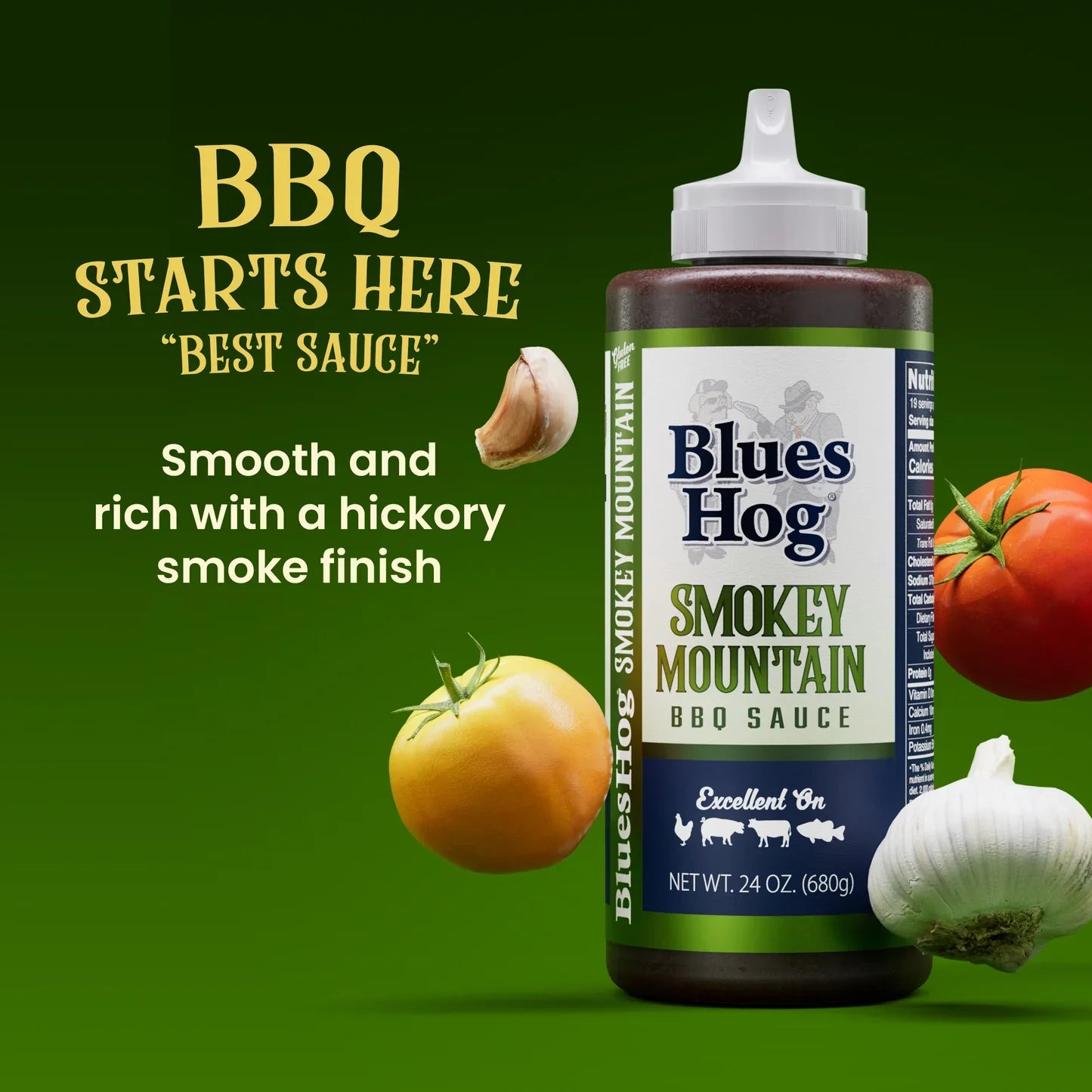 Blues Hog Smokey Mountain BBQ Sauce 680g Squeeze Bottle