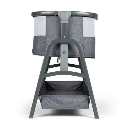 Ickle Bubba Stomp LUXE Travel System with Cirrus Car Seat & Base - Black/Pearl Grey/Black - plus Bubba&Me Crib