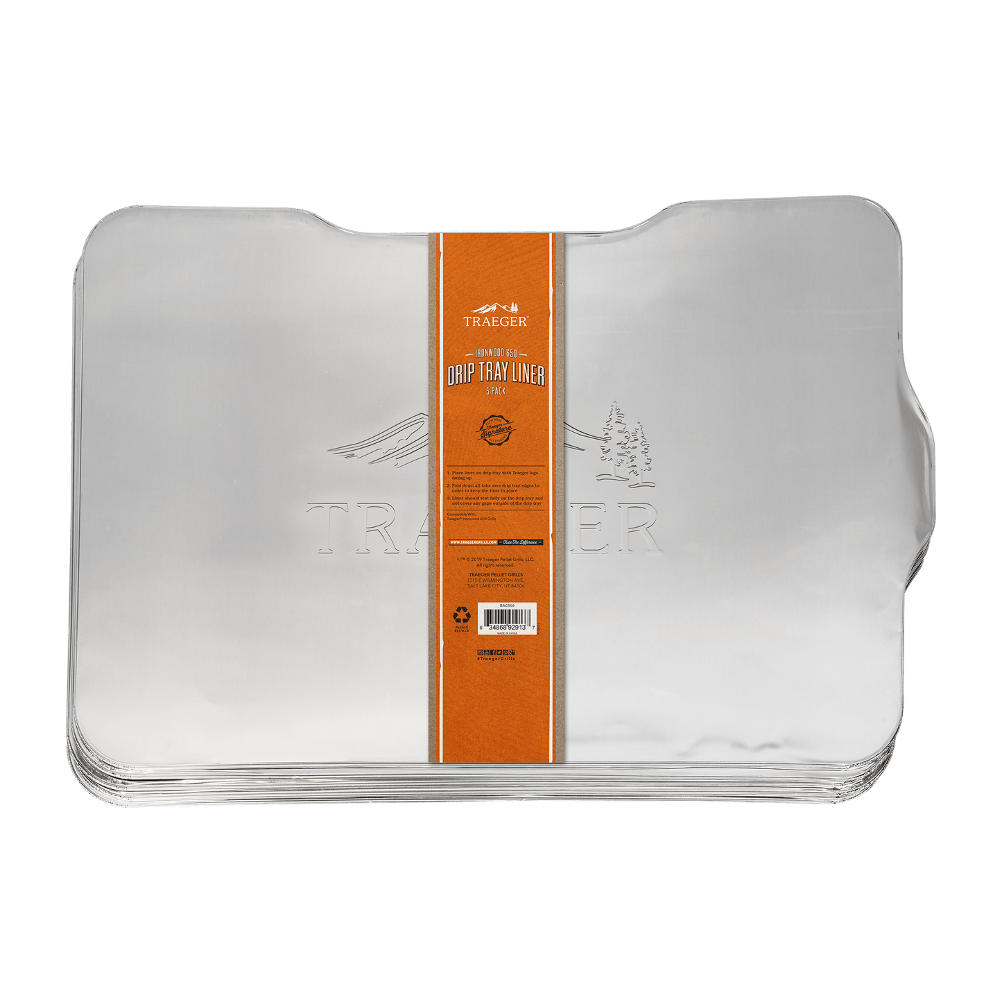 Drip Tray Liner - Pack of 5 - Ironwood 650 Traeger