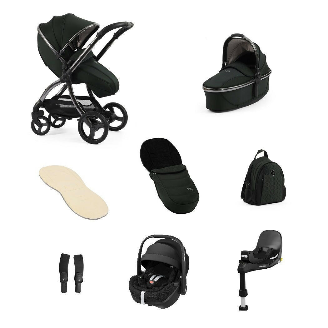 egg3 Black Olive - Luxury Bundle with Maxi-Cosi Pebble 360 Pro²