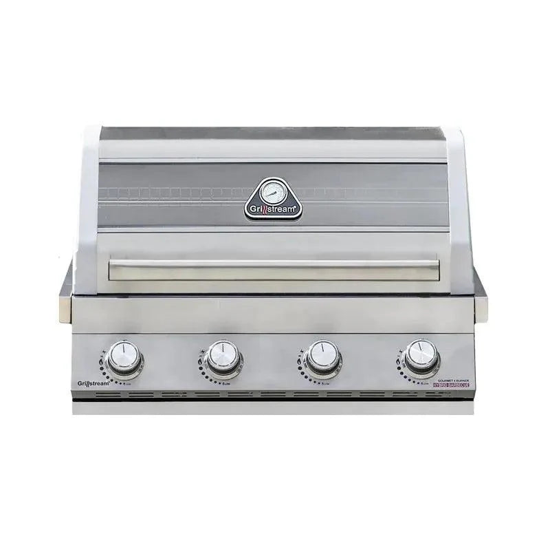 Grillstream Gourmet 4 Burner Built-In Hybrid Gas BBQ with Side Burner
