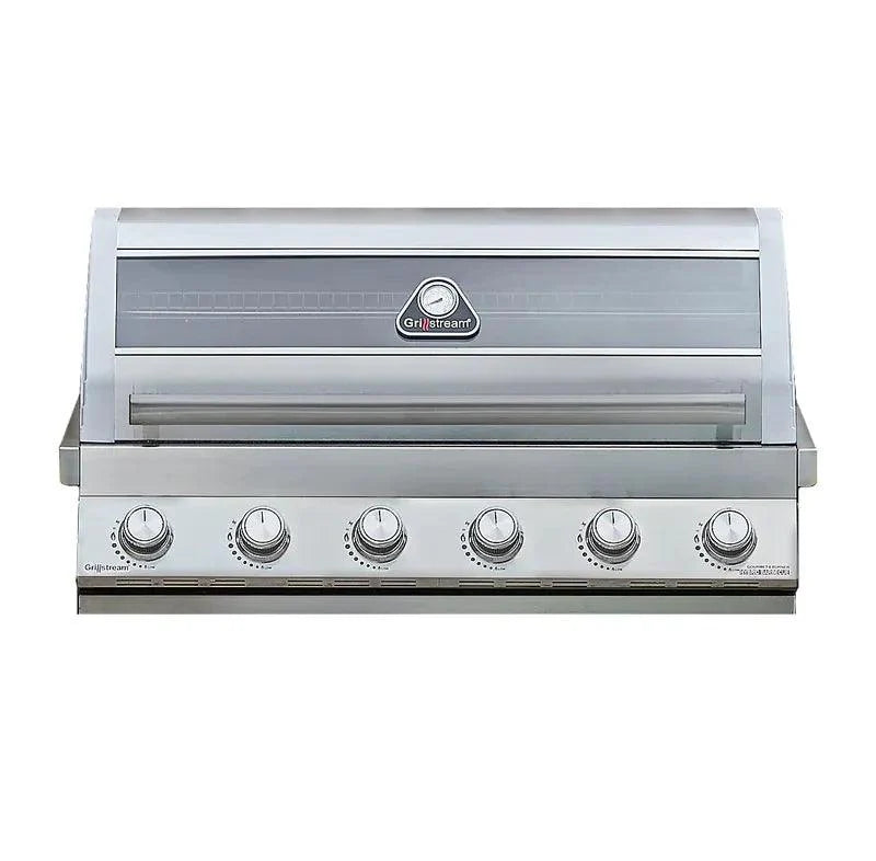Grillstream Gourmet 6 Burner Built-In Hybrid Gas BBQ with Side Burner