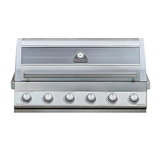 Grillstream Gourmet 6 Burner Built-In Hybrid Gas BBQ with Side Burner