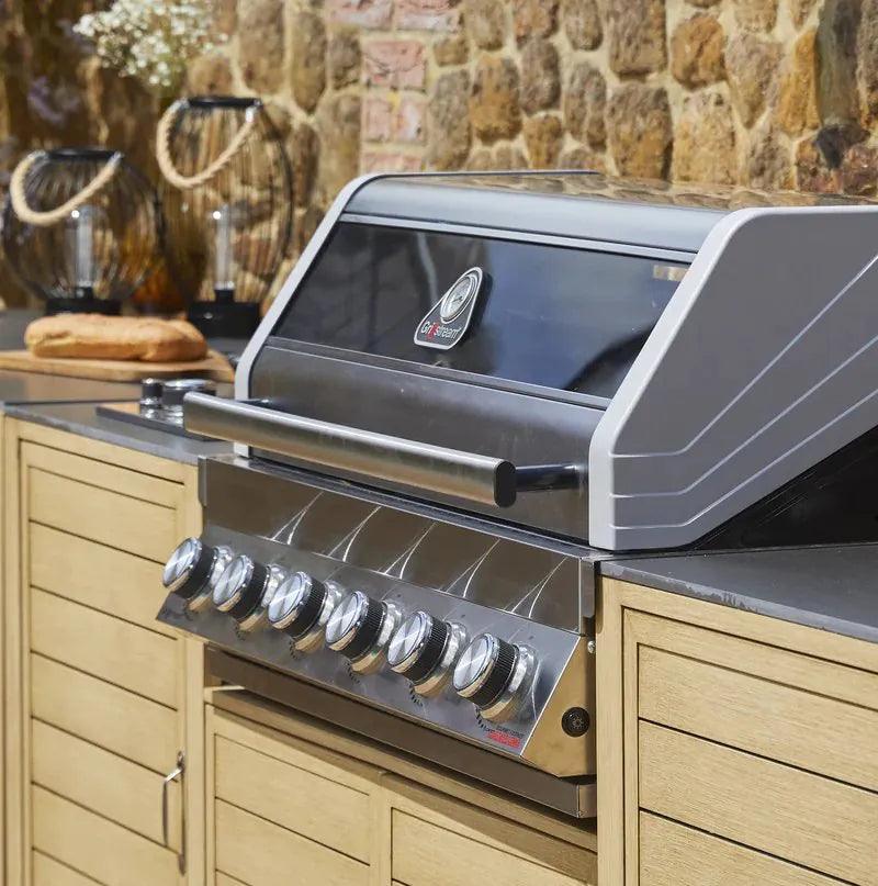 Grillstream Gourmet 6 Burner Built-In Hybrid Gas BBQ with Side Burner