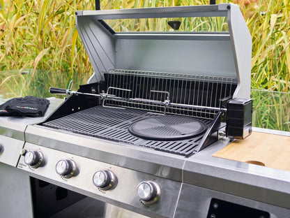 Grillstream Island 4 Burner Hybrid Gas & Charcoal BBQ 2025 Model