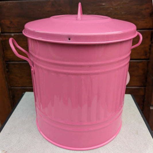 Pink Ash Bin with Lid