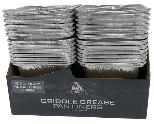 Pit Boss Foil Grease Pan Liners for Ultimate Plancha 2, 3, 4 Burner (Pack of 6)