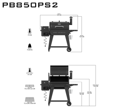 Pit Boss Pro Series 2 850 WiFi Pellet Grill