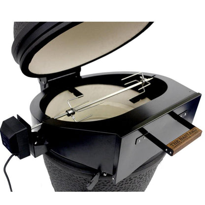 Rotisserie + Pizza Oven for The Bastard Medium Kamado BBQ